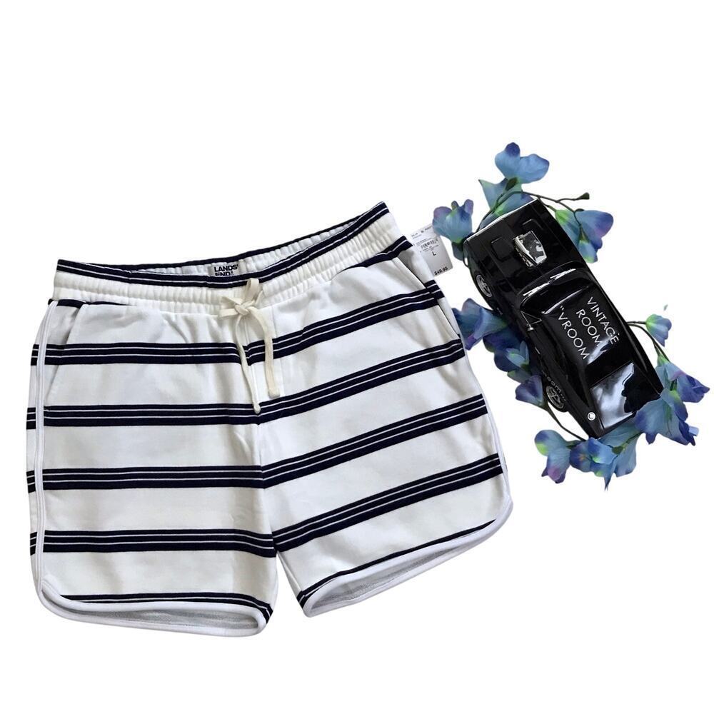 Lands' End NWT French Terry Shorts Men L (36-38)